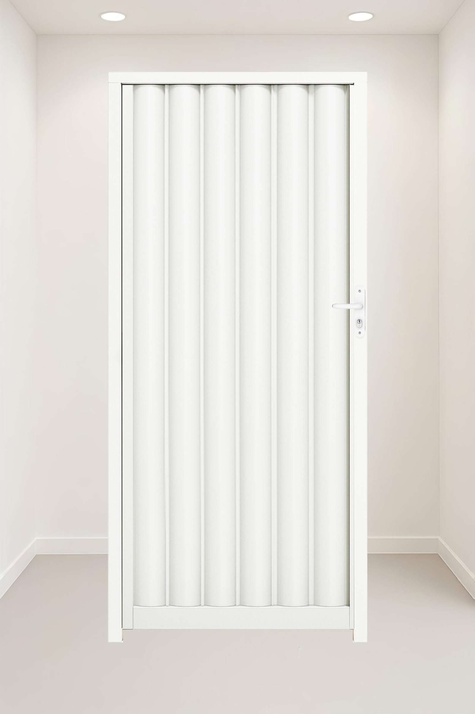 ELETROAÇO BRANCO Portão chapeado BRANCO ( aço galvanozado)
