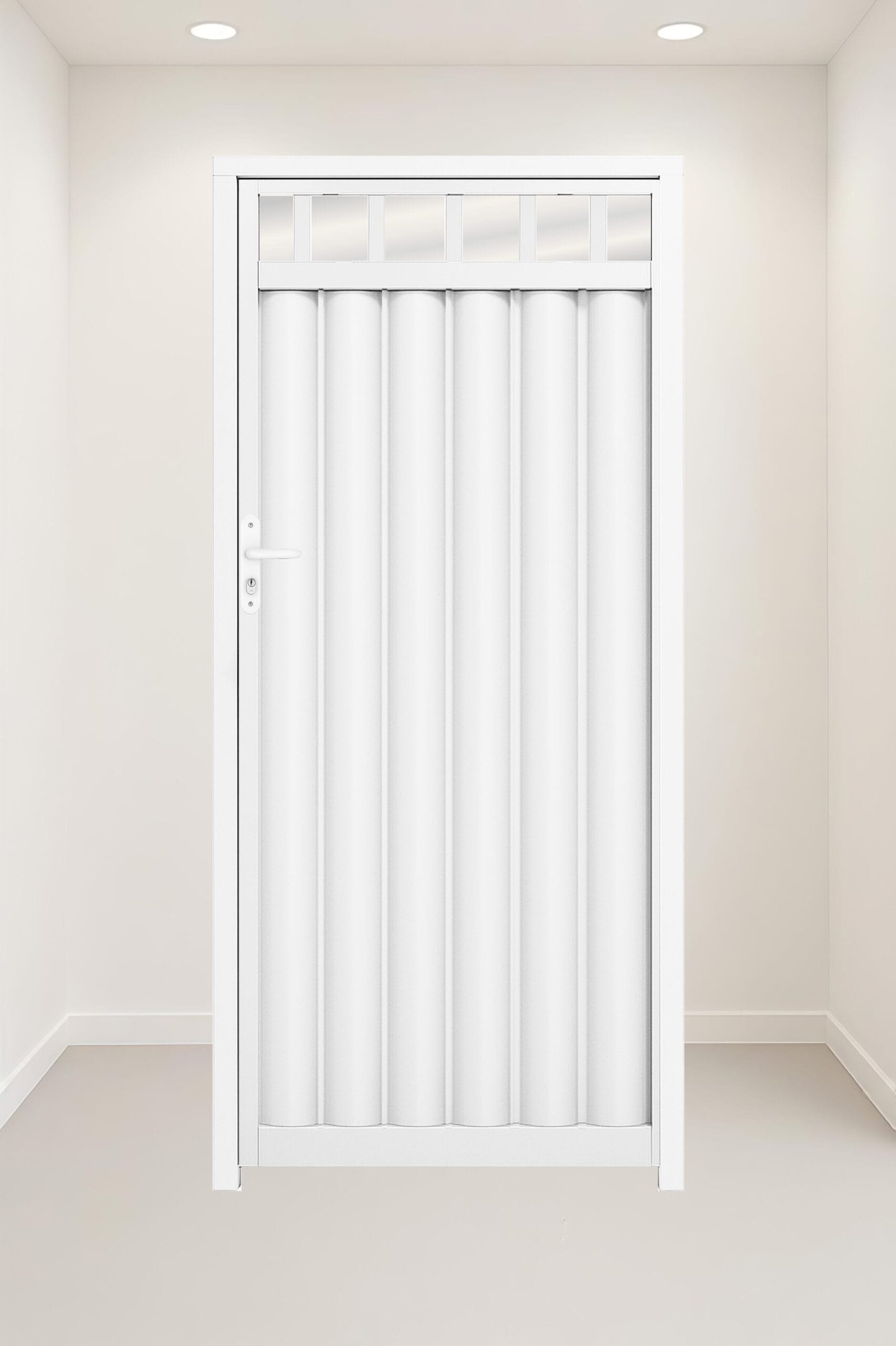 ELETROAÇO BRANCO Portão palido ( aço galvanizado)