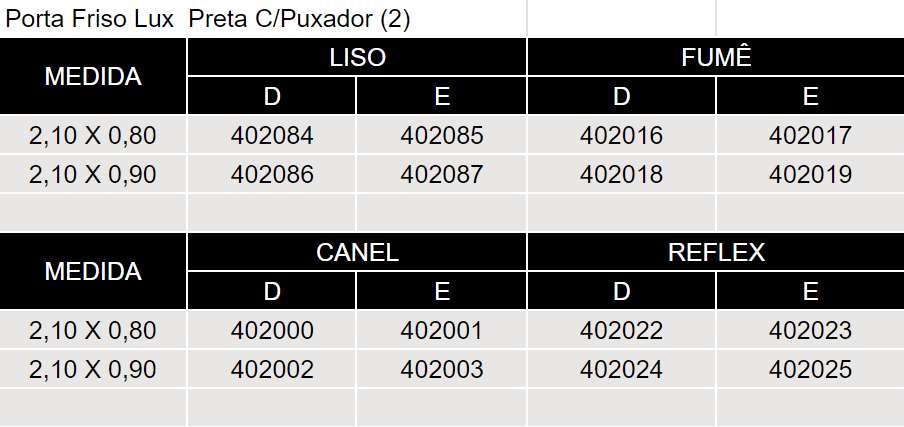 Porta Friso Lux Preta Com Puxador (2)