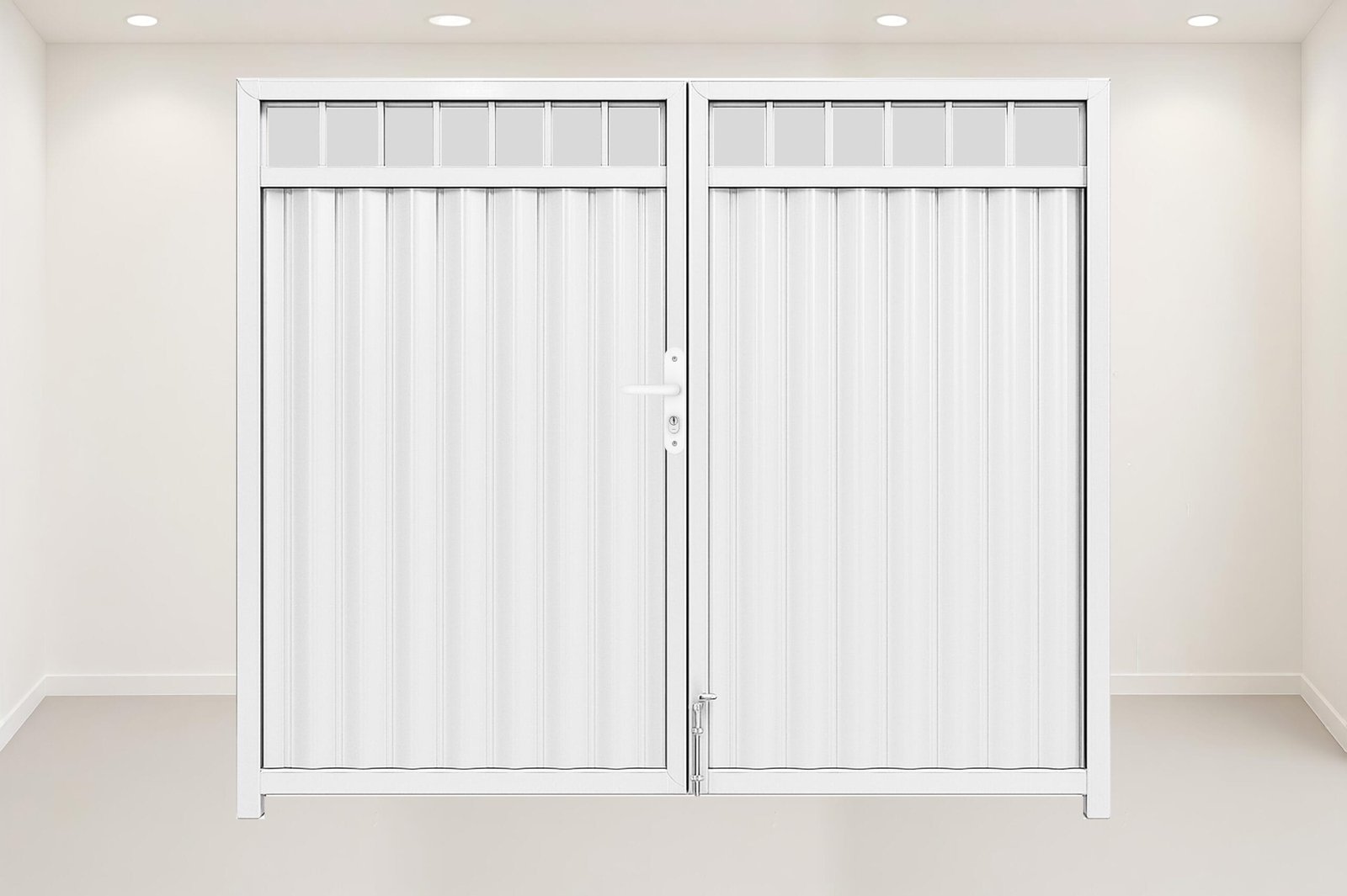 ELETROAÇO BRANCO portão garagem palito (aço galvanizado)